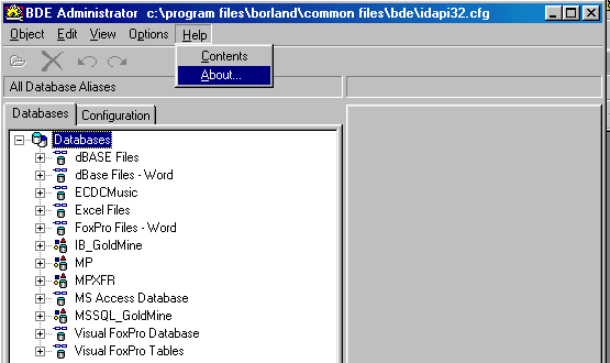 Click on Help | About
