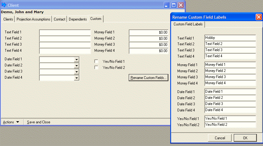 Create Your Own Data Entry Information