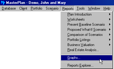 Finding the Graphs Menu